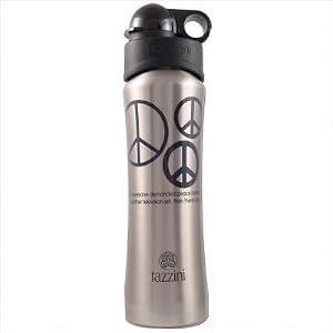 Stainless Steel Reusable Bottle - Peace Signs by