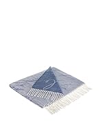 COINCASA Plaid 170 x 130 cm (Azul/Nata)