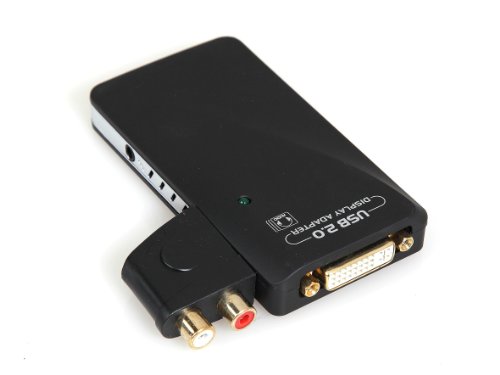 CM3® USB 2.0 to DVI , VGA or HDMI Adapter , 1080p Full HD ready , External Videocard , Multi Display Adapter , AUDIO CONNECTOR (splitter , converter) Windows 7 and MAC OS compatible