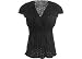 How To Measure Bra Sizes : Plus Bay Studio Black Crinkle Eyelet Top