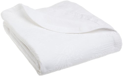 Williamsburg Bruton Matelasse Twin Coverlet, White