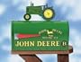 John Deere Model B - Rural Style Mailbox with Tractor Topper