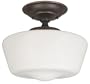 World Imports Lighting 9007-88 Luray 1-Light Semi-flush Light Fixture, Oil Rubbed Bronze