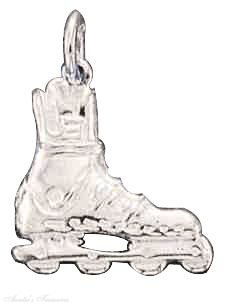 Sterling Silver Rollerblade Inline Skate Charm