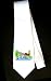 Party Decoration Necktie with tree, dinosaur, lake, drinking, water, pond