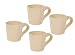 Chantal Pure 12-Ounce Short and Stout Mugs, Clear Light Vanilla, Set of 4