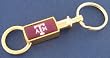 Texas A&M University Gold Tone Valet Keychain