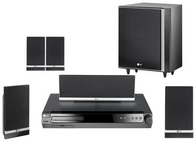 Electronics: LG LHT734 Home theater system 5.1 channel glossy black