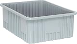 Quantum Storage Systems DG93080GY Dividable Grid Container 22-1/2-Inch Long by 17-1/2-Inch Wide by 8-Inch High, Gray, 3-Pack