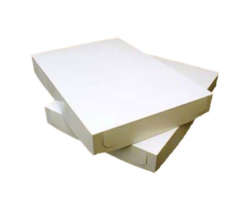 Dress My Cupcake Cupcake Box Lid, White/Brown, Set of 100