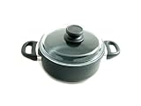 SKK Premium Plus Round Cast Casserole with Glass Lid, 24cm, 2.5ltr
