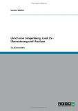 Produkt-Bild: Ulrich von Singenberg, Lied 35 - &Uuml;bersetzung und Analyse