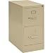 Sandusky S512-07 Steel Letter Size Vertical File Cabinet, 15" Width x 29" Height x 25" Depth, 2 Drawer, Putty