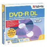 Verbatim - 3 x DVD-R DL - 8.5 GB ( 215min ) 4x - jewel case - storage media