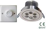 GreenLEDBulb 6 Watt LED Downlight Bulb DIMMABLE with a Dimmer, Warm White Replacement for Halogen recessed downlighting, ceiling lighting, accent lighting