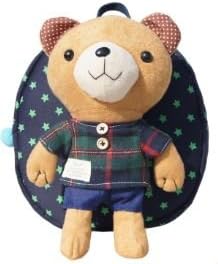 Kid Toddler Walking Safety Harness with Cute Teddy Bear Backpack 5 Variations for Boys and Girls - Sold and Ship From USA (Blue Padding - Black Backpack)