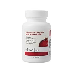 Murad Pomphenol Sunguard Dietary Supplement, 100% Pure Pomegrante Extract, 60 Tablets