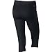 Nike New Women's Pro Capri Black/Reflective Silver Medium
