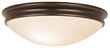 Access Lighting 20724-ORB/OPL Oil Rubbed Bronze / Opal Atom Contemporary / Modern Single Light Down Lighting Flush Mount Ceiling Fixture from the Atom Collection