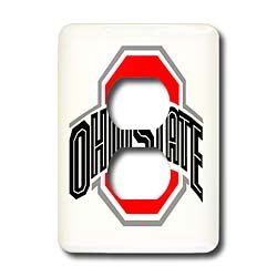 Ohio State University - Ohio State University logo - Light Switch Covers - 2 plug outlet cover