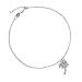 Jewelry : Sterling Silver Cubic Zirconia Palm Tree Anklet