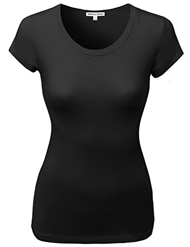 MBE Women's Lightweight Basic Crewneck Short Sleeve Boy Tee