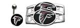 Atlanta Falcons Belly Ring/Shoe Thingz Charm Package
