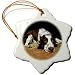English Springer Spaniel - 3 Inch Snowflake Porcelain Ornament