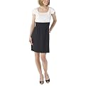 Mossimo® Black: 2-in-1 Short-Sleeve Dress - White/ Ebony