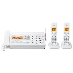SHARP デジタルコードレスファクシミリ fappy(ファッピィ) 大きなボタン&シンプルタイプ 子機2台タイプ ホワイト系 UX-D20CW-W