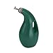 Rachael Ray Solid Glaze Ceramics EVOO Olive Oil Bottle Dispenser with Spout - 24 Ounce, Dark Green