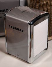 Cabanaz Retro-Servietten-Spender Silber