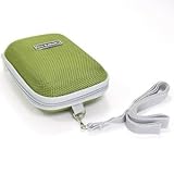 COSMOS New Green Digital Camera Portable Hard Case/Bag + Cosmos cable tie