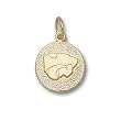 Kansas State Univ Sm Powercat Disk Charm/Pendant