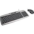 IOGEAR Compact Wired Desktop and Mouse Combo, Black/Grey (GKM502)