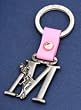 Tinker Bell Letter M Pewter Key Chain