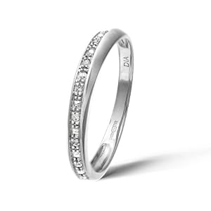 Bague - PR09832W-L - Femme - Or Blanc 375/1000 (9 Cts) 1.2 Gr - Diamant 0.002 Cts - T 52 Bague - PR09832W-L - Femme - Or Blanc 375/1000 (9 Cts) 1.2 Gr - Diamant 0.002 Cts - T 52