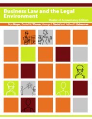 Business Law and the Legal Environment: MAcc Edition