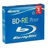 Memorex - 3 x BD-RE - 25 GB 2x - jewel case - storage media