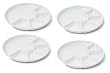 Swissmar Set of 4 Fondue/Raclette Plates, White