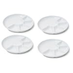 Swissmar Set of 4 Fondue/Raclette Plates, White