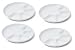 Swissmar Set of 4 Fondue/Raclette Plates, White