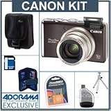 Canon PowerShot SX200 IS Digital Camera Kit, Black with 8GB SD Memory Card, Spare NB-5L Type Lithium-ion Battery, Camera Case, USB 2.0 SD Card Reader, Table Top Tripod, Digital Memory Case(4)
