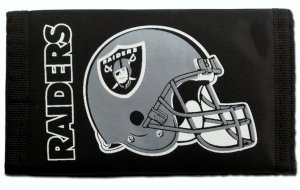 Oakland Raiders Nylon Trifold Wallet [Misc.]