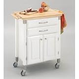 Dolly Madison Prep N Serve Kitchen Cart (White) (36H x 31W x 17.75D) by Home Styles
