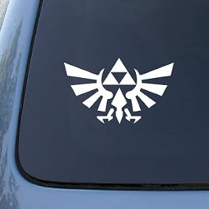 Legend-of-Zelda-Triforce-Car-Truck-Notebook-Vinyl-Decal-Sticker-2426-Vinyl-Color-White
