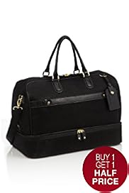 Flocked Suede Gladstone Holdall