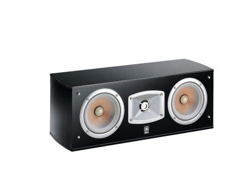 Yamaha NS C 444 Center Lautsprecher (2-Wege Centerlautsprecher, akustische Aufhängung, Doppelwoofer) klavierlackschwarz
