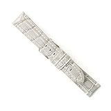 松重オリジナルYK805LGW 20mm 牛革型押し 白ステッチ  ライトグレー色