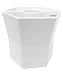 BRELLA VASE® - 5 inch - Opaque - Cottage White - Patio Umbrella Vase